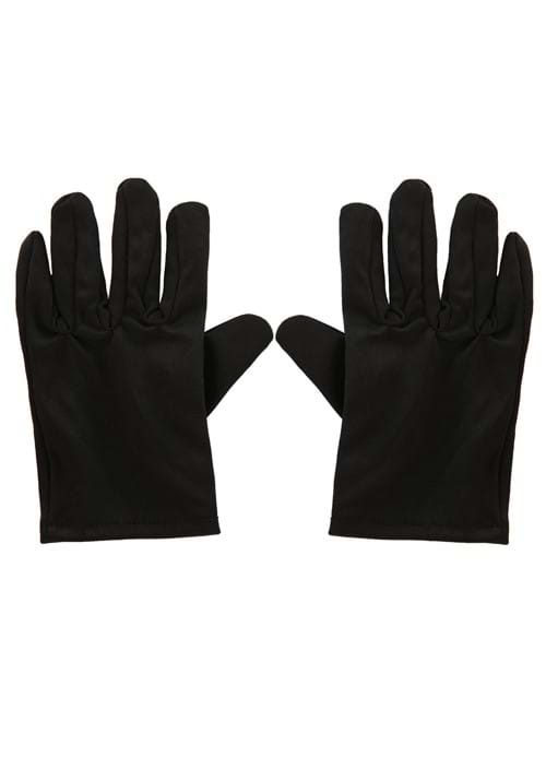 Kid's Black Costume Gloves - US 0185