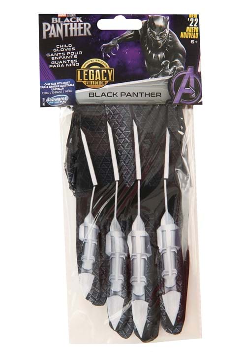 Kid's Black Panther Gloves - US 0621