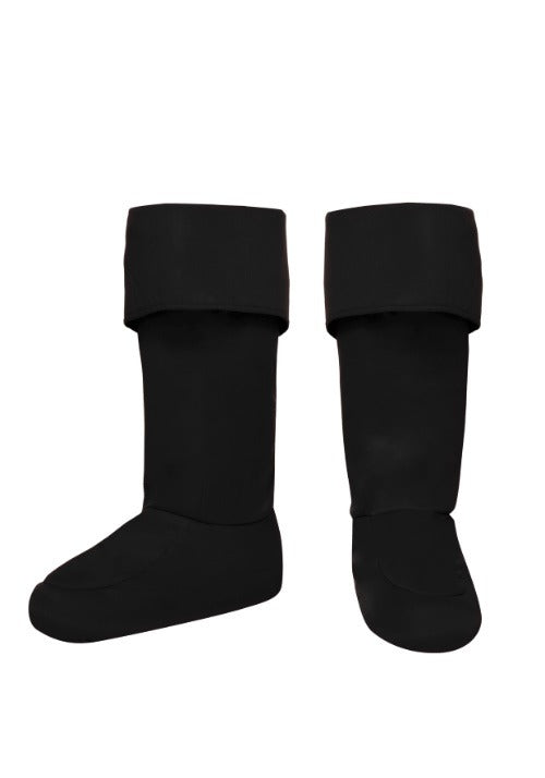 Black Superhero Boot Covers for Kids - US 9131
