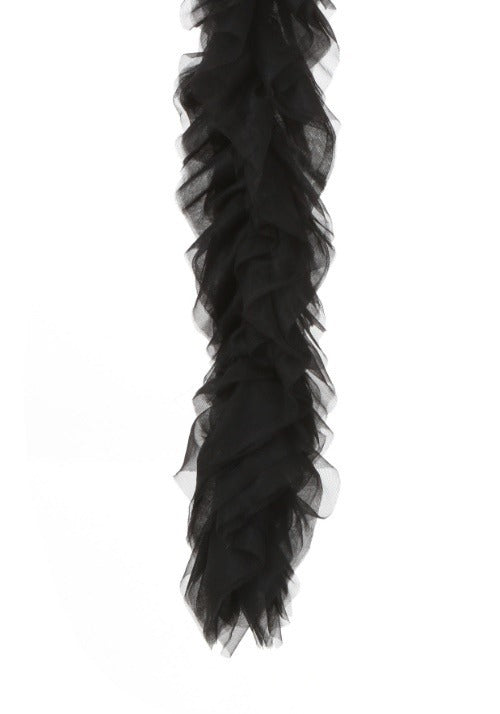 Featherless Black Tulle Boa for Kids - US 8021