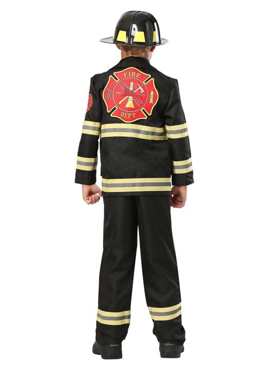 Black Uniform Firefighter Kids Costume - US 4786