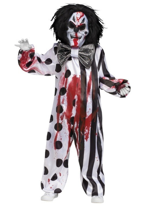 Bleeding Killer Clown Costume for Kids - US 0849