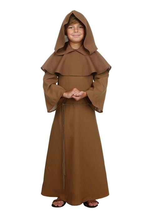 Brown Monk Robe Costume for Kids - US 3643