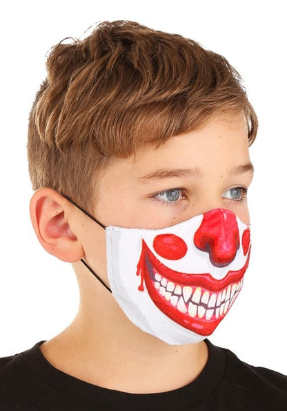 Clown Sublimated Kid's Face Mask - US 3615