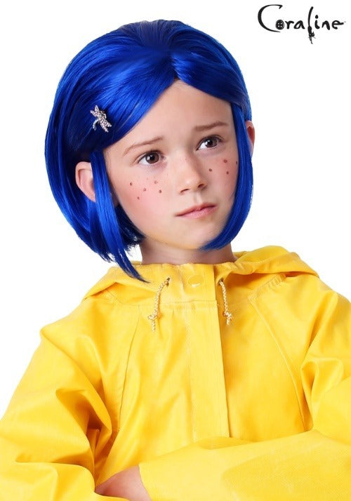Coraline Blue Costume Wig for Girls - US 2134