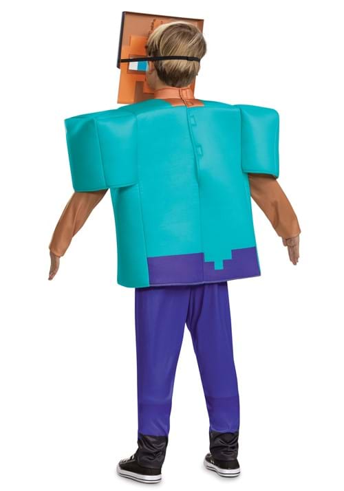 Deluxe Minecraft Steve/Herobrine Costume for Kids - US 3092