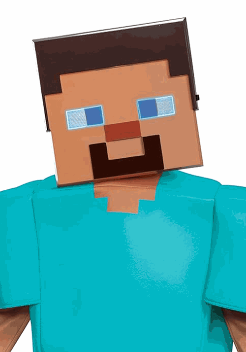 Deluxe Minecraft Steve/Herobrine Costume for Kids - US 3092