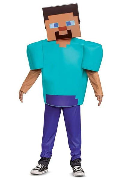 Deluxe Minecraft Steve/Herobrine Costume for Kids - US 3092