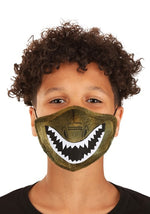 Child's Dinosaur Sublimated Face Mask - US 6617