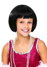Kid's Flapper Black Wig - US 8399