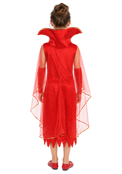 Girl's Glamour Devil Red Dress Costume - US 6291