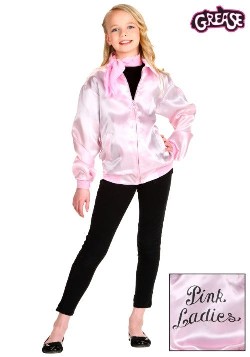 Girl's Grease Pink Ladies Costume Jacket - US 9713