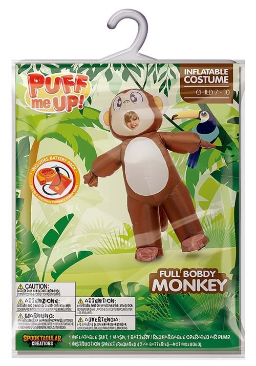Inflatable Monkey Kid's Costume - US 0596
