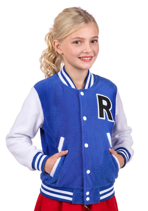 Girl's Letterman Blue Jacket Costume - US 2425