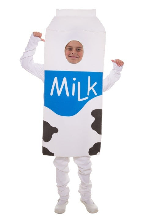 White Milk Carton Costume for Kids - US 1232