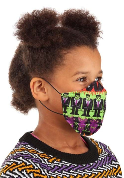 Child Sublimated Monsters Face Mask - US 4663