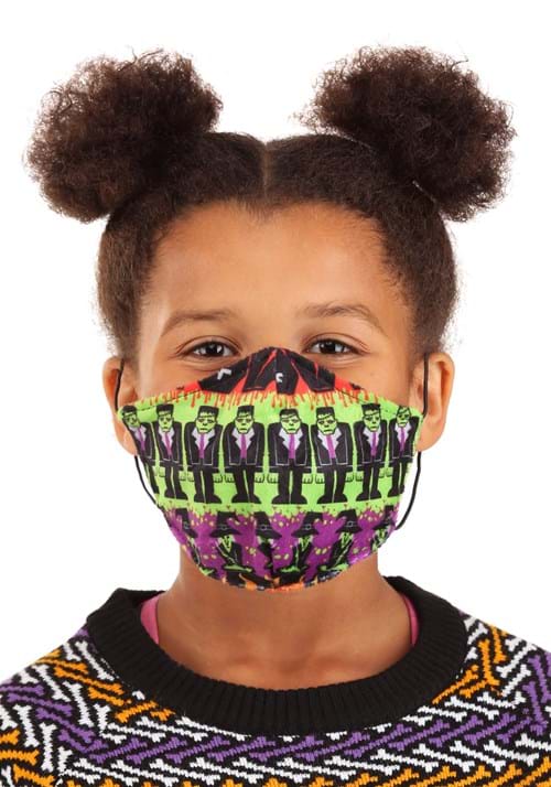 Child Sublimated Monsters Face Mask - US 4663