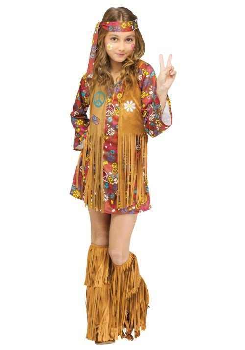 Kids Peace & Love Hippie Costume - US 7066