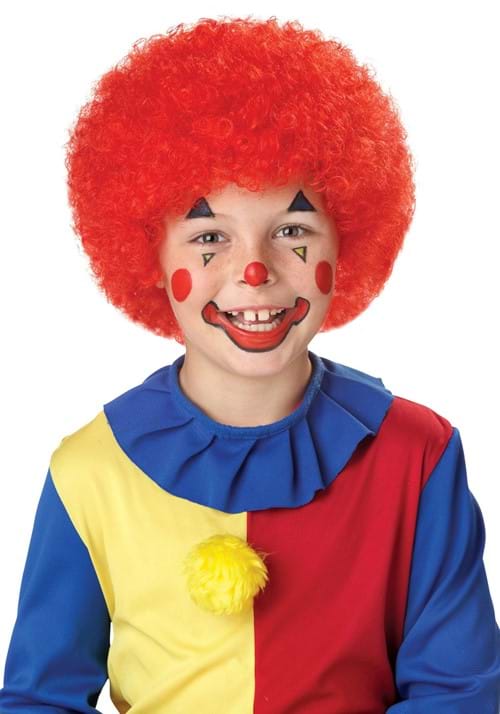 Red Clown Wig for Kids - US 8481