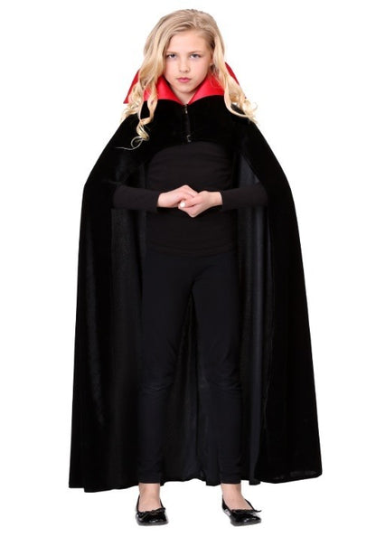 Child's Red Collar Vampire Cloak Costume - US 2778
