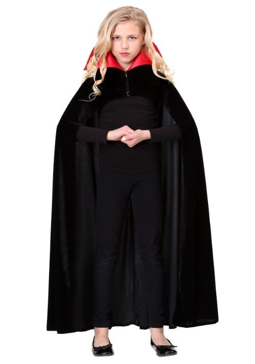 Child's Red Collar Vampire Cloak Costume - US 2778
