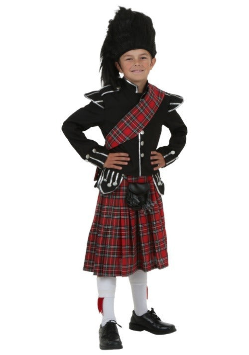 Boy's Plaid Scottish Costume - US 2486