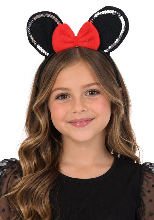 Child Sequin Mouse Costume Headband Accessory - US 7977
