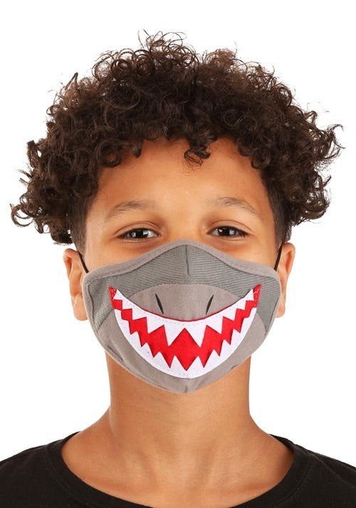 Kid's Shark Sublimated Face Mask - US 2629