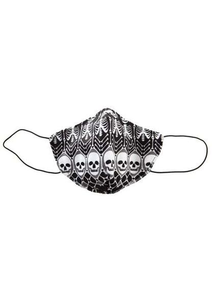 Skeleton Pattern Sublimated Kid's Face Mask - US 9973
