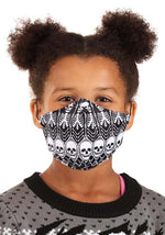 Skeleton Pattern Sublimated Kid's Face Mask - US 9973