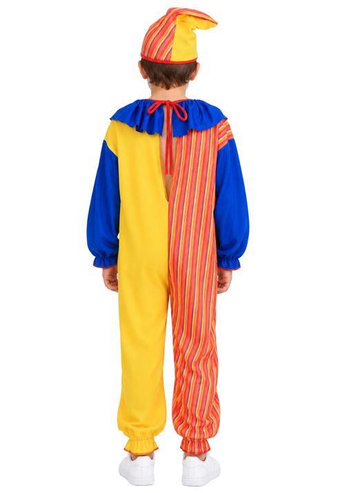 Child Striped Clown Suit Costume - US 7655