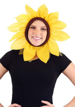 Yellow Sunflower Costume Hood Accessory - US 8936