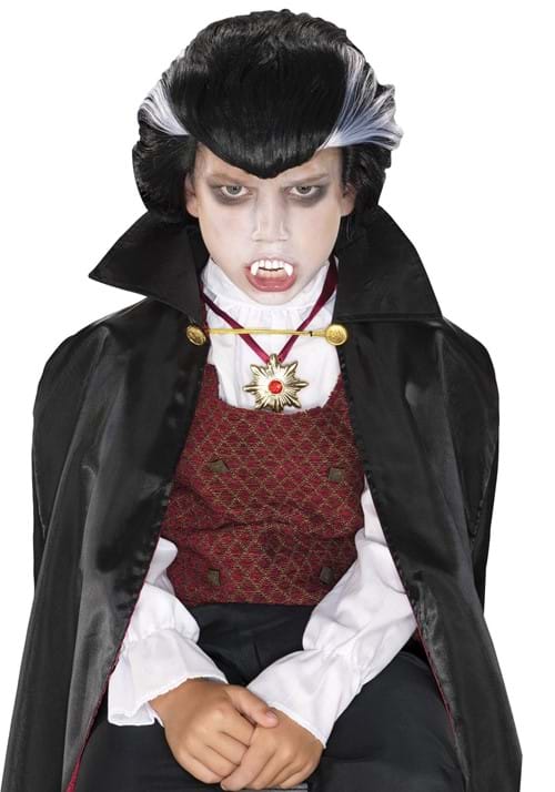 Kid's Dark Vampire Costume Wig - US 4338