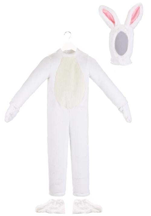 Kid's Open Face White Bunny Costume - US 5278