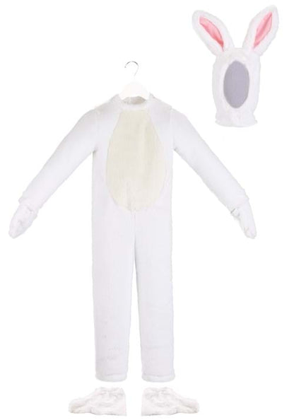 Kid's Open Face White Bunny Costume - US 5278