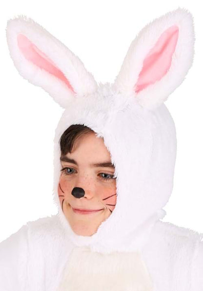 Kid's Open Face White Bunny Costume - US 5278