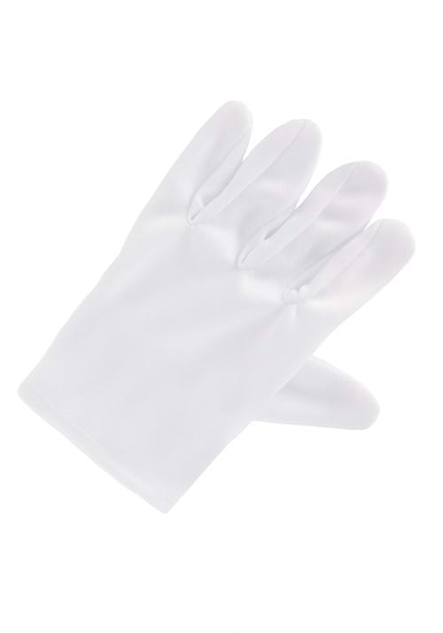 Child White Costume Gloves - US 9047