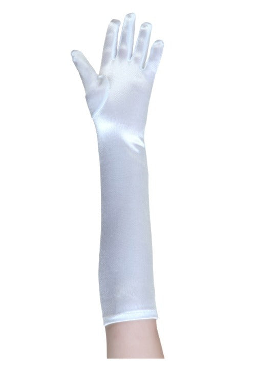 White Costume Gloves for Kids - US 4141