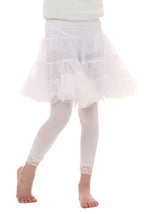 Kid's White Knee Length Crinoline - US 7670