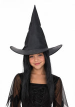14-Inch Child Witch Costume Hat with 2 Tone Wig - US 0086
