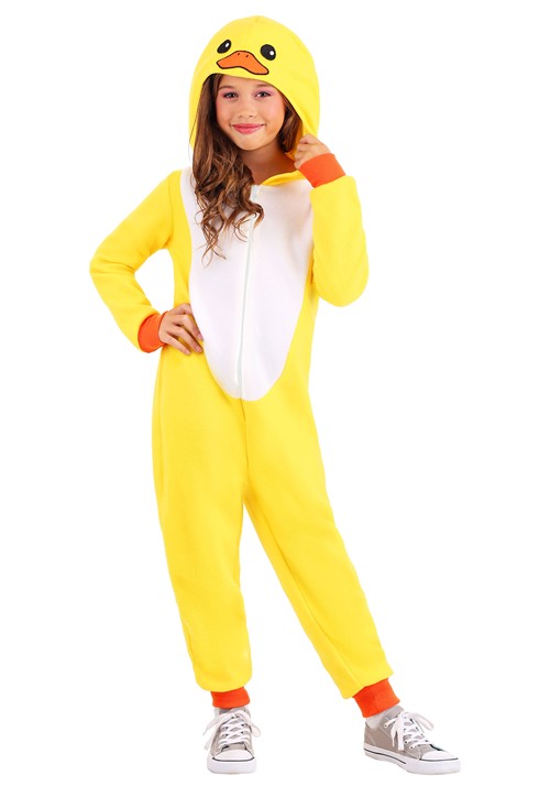 Kid's Yellow Duck Costume Onesie - US 8882