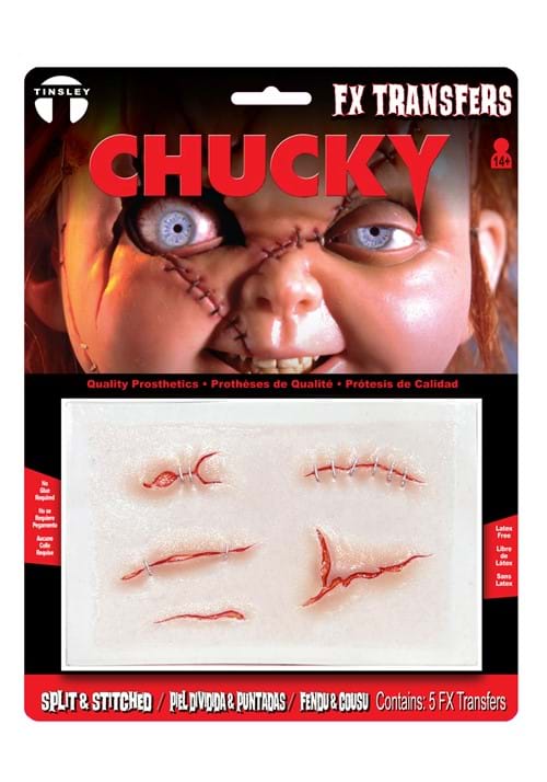 Child's Play Chucky Split and Stitched FX Transfer Makeup - US 1415