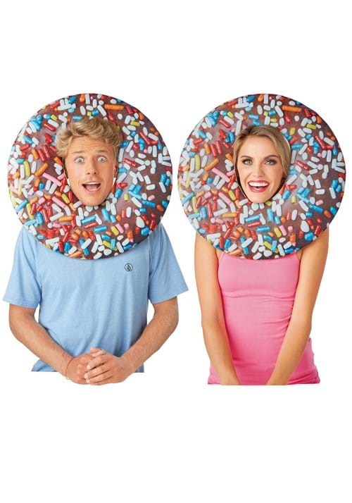 Adult Chocolate Sprinkle Donut Costume Mask - US 9157