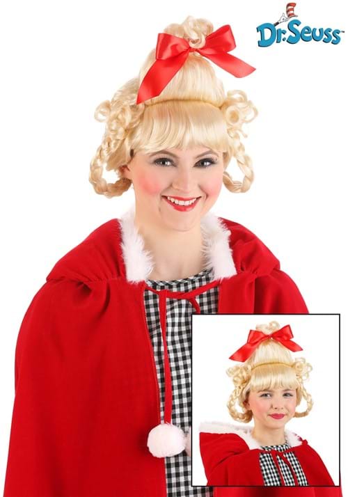 How the Grinch Stole Christmas Dr. Seuss Cindy Lou Who Wig - US 0913