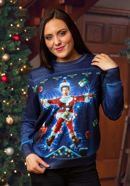 Christmas Vacation Movie Poster Adult Ugly Sweatshirt - US 3922