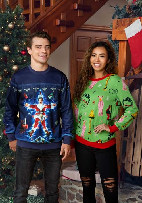 Christmas Vacation Movie Poster Adult Ugly Sweatshirt - US 3922