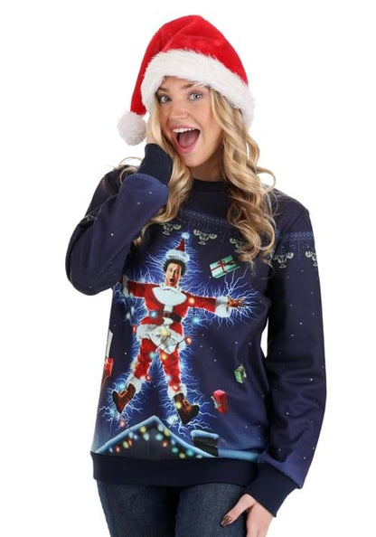 Christmas Vacation Movie Poster Adult Ugly Sweatshirt - US 3922