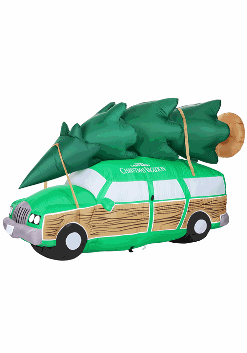 8FT Christmas Vacation Station Wagon Christmas Airblown Decoration - US 7585