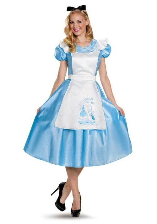 Women's Blue Alice Deluxe Costume - US 8132