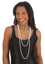 Retro 20s Flapper Pearl Costume Necklace - US 0885